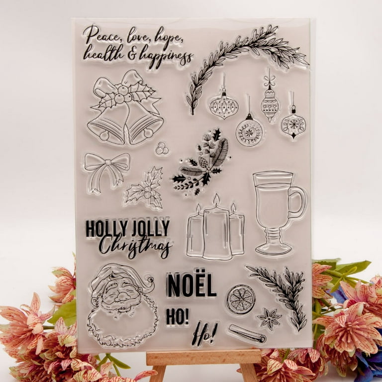 Craft Rubber Stamps, Christmas Stamps, Card making Stamps