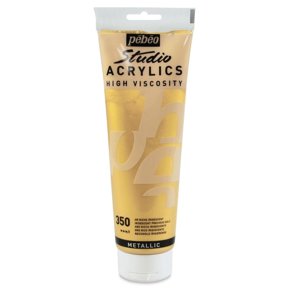 Pebeo High Viscosity Acrylics - Precious Gold, 250 ml, Tube