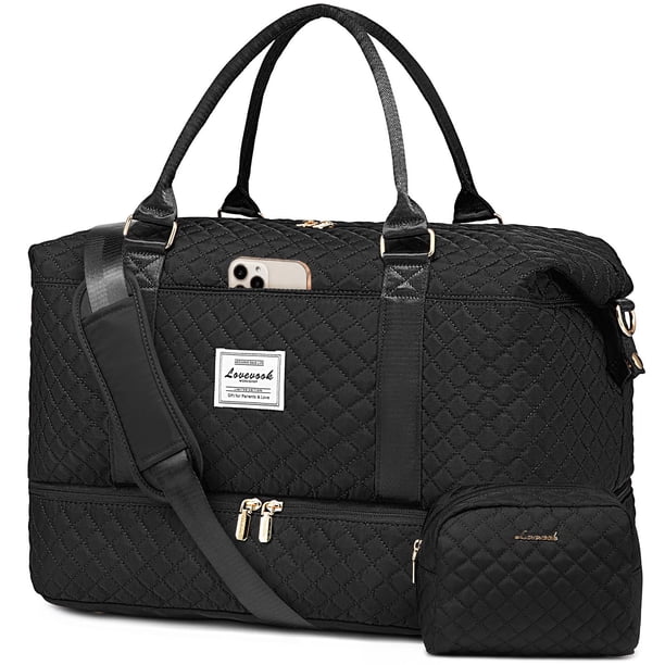 Bolsa de viaje LOVEVOOK para mujer con compartimento para zapatos
