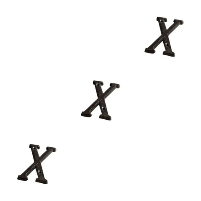 Transemion Durable And Rustproof Metal House Number Plaque For Stylish Door Decoration B17--X 3Set