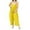 Yellow, variant on ABATAB Womens Summer Casual Overalls Sleeveless Baggy Clothes Wide Leg Loose Fit Trendy Rompers with Pockets