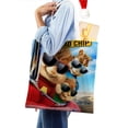 thumbnail image 4 of Alvin y los Chipmunks Bolso de tela con estampado de lienzo para mujer, bolsa de compras reutilizable y estética, con cremallera interior, regalo para mujer,38*45cm., 4 of 6