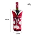 thumbnail image 4 of 2 Pieces Christmas Wine Bottle Cover Red Wine Bags,christmas Wine Bottle Cover,reusable Christmas Wine Bottle Bag,christmas Cloth Wine Bottle Baga), 4 of 5