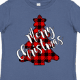 thumbnail image 4 of Inktastic Red Buffalo Plaid Christmas Tree Boys or Girls Toddler T-Shirt, 4 of 5