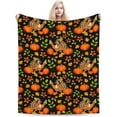 thumbnail image 3 of Thanksgiving Turkey Blanket Pumpkin Throw Blanket Fall Blanket Thanksgiving Birthday Gifts Soft Sofa Blanket Throw Blanket for Travel Camping Bed Blanket for Home Car, 3 of 6