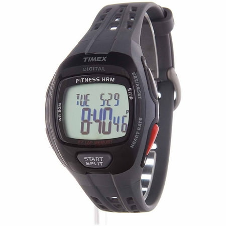 Timex Men's Zone Trainer HRM Gray/Black Resin Watch with Chest Strap Sensor
