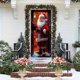 thumbnail image 3 of Decoraciones de Navidad Interior 35 X 71 Pulgadas Marco de Puerta de Navidad - Patrón de Santa Claus - Decoración de Puerta de Navidad - Decoración de Fiesta Del Festival, 3 of 6
