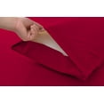 thumbnail image 3 of Okao Wholesale Rayon Made from Bamboo Sheet Set - Wrinkle Free -Softer than Cotton- Deep Pockets - 4 Piece - 1 Fitted Sheet, 1 Flat, 2 Pillowcases Queen, Red, 3 of 5