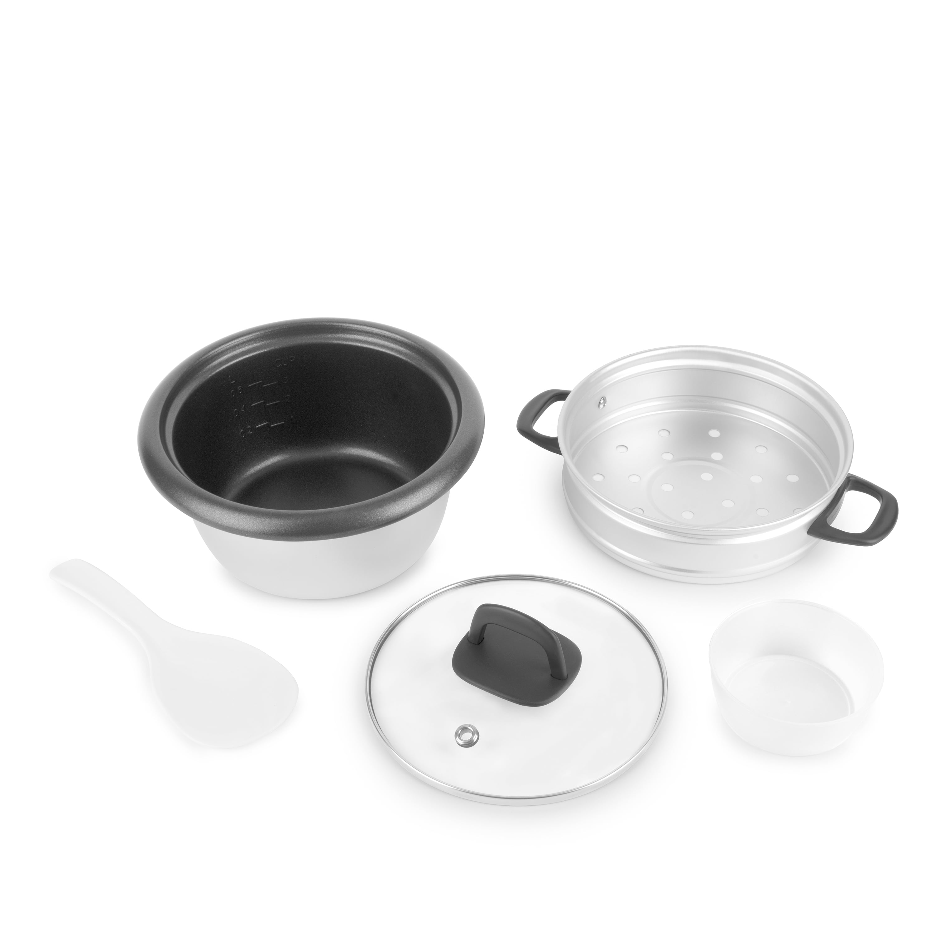 AROMA® 6-Cup (Cooked) / 1.5Qt. Rice & Grain Cooker, Black, New, ARC-743-1NGB