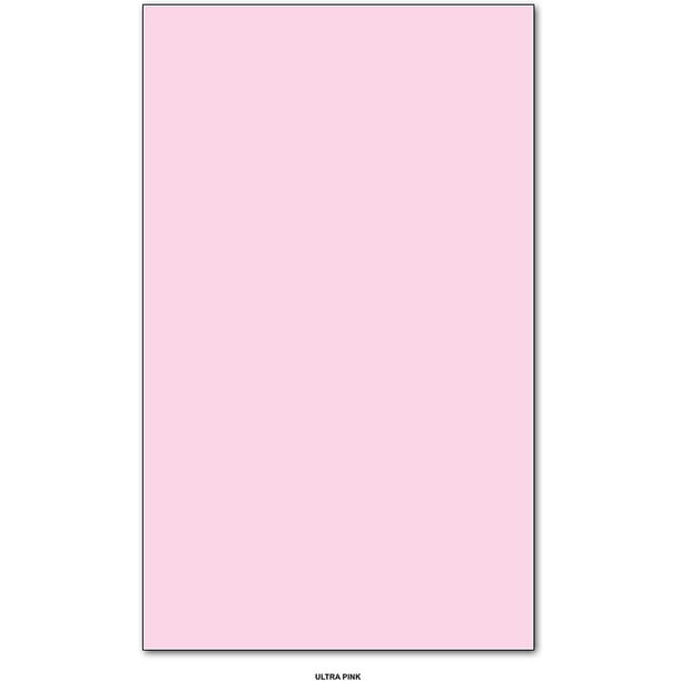 Ultra Pink Bright Color Card Stock Paper Legal Size 8.5" X 14" Pack of