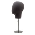 thumbnail image 3 of Tête Réglable Professionnelle avec Base Ronde Stable Casques de Mannequin Durable Gris, 3 of 8