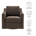thumbnail image 2 of Modway Liora Armchair in Chocolate, 2 of 9