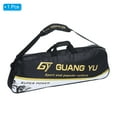 thumbnail image 3 of Uxcell 3 Racquet Waterproof Tennis Badminton Racket Bag Carrying Bag with Shoulder Strap, Black, 3 of 8