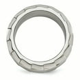 thumbnail image 2 of Edward Mirell Titanium Faceted Edge Brushed/Polished 12mm Concave Band Size 11 EMR260, 2 of 4