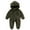 Army Green, variant on 3-6 Months Newborn Baby Onesie Snowsuit Footie Romper Fleece Hooded Jumpsuit Bodysuit Winter Outwear Boys Girls Baby Boy Girls Winter Warm Rompers Unisex Army Green