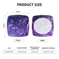 thumbnail image 6 of Fotbe Purple Bubble Abstract Art Velvet Stretch Couch Cushion Cover Plush Cushion Slipcover for Chair Cushion Furniture Protector Seat Cushion Sofa Cover-16.9in, 6 of 9