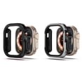 thumbnail image 1 of BRADCET Metal Case for Apple Watch Ultra 49mm 45mm 41mm 44mm 40mm for Women Men, Accessories Shockproof Protector TPU Bumper Tempered Cover for iwatch Series Ultra 8 7 SE 6 5 4, 1 of 13