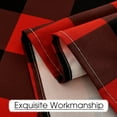 thumbnail image 6 of Spring Waterproof Table Cloth - Spillproof Scratch Resistant and Wrinkle Free Buffalo Plaid Farmhouse Tablecover for Dining Room Kitchen Banquet, 60 x 84 Inch, Red and Black Checkered, 6 of 6