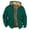 Green, variant on ELFINDEA Mens Coats and Jackets Winter Solid Color Jacket Spring and Autumn Casual Trend Zipper Hooded Jacket Black 2X