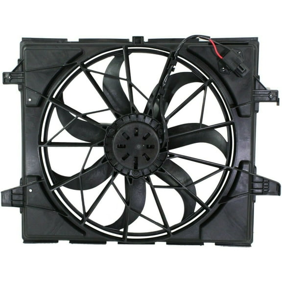 AutoPartsAlliance Radiator cooling fan assy for GRAND CHEROKEE 2011 2012 2013 2014 2015 2016 2017 2018 2019 2020 2021