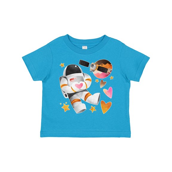 Inktastic Astronaut Valentine Outer Space Hearts Boys or Girls Toddler T-Shirt