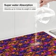 thumbnail image 5 of Honeii Skull print Super Absorbent Coffee Bar Mat Hide Stain Coffee Maker Mat for Countertops Coffee Pot Dish Drying Mat for Kitchen Counter, 5 of 7