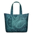 thumbnail image 1 of Paisley Boho Weekender Bag Chic Vintage Travel Duffel with Artistic Floral Pattern, Ethnic Mala Inspired Design, 1 of 5