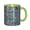 Green, variant on Water Pattern Coffee Mug Fun Custom Ceramic Mugs 11oz Black