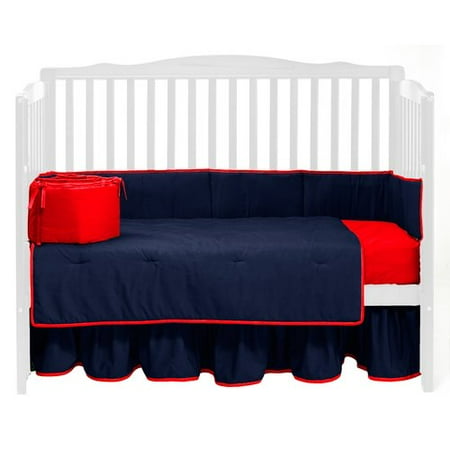 Baby Doll Bedding Modern Hotel Two Tone Dust Ruffle Crib Skirt