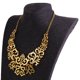 thumbnail image 3 of Gargantilla de cadena con colgante de filigrana de moda Collar con babero grueso y Salvador Collar llamativo, 3 of 6