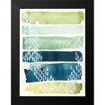 thumbnail image 2 of Popp, Grace 12x14 Black Modern Framed Museum Art Print Titled - Aqua Streak II, 2 of 5