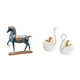 thumbnail image 1 of Figura de caballo,Figura de caballo Escultura animal coleccionable,Adorno de centro de mesa con estatua de caballo de resina,estatua de cisne,Estatuas y figuritas de cisne de cerámica modernas, 1 of 8