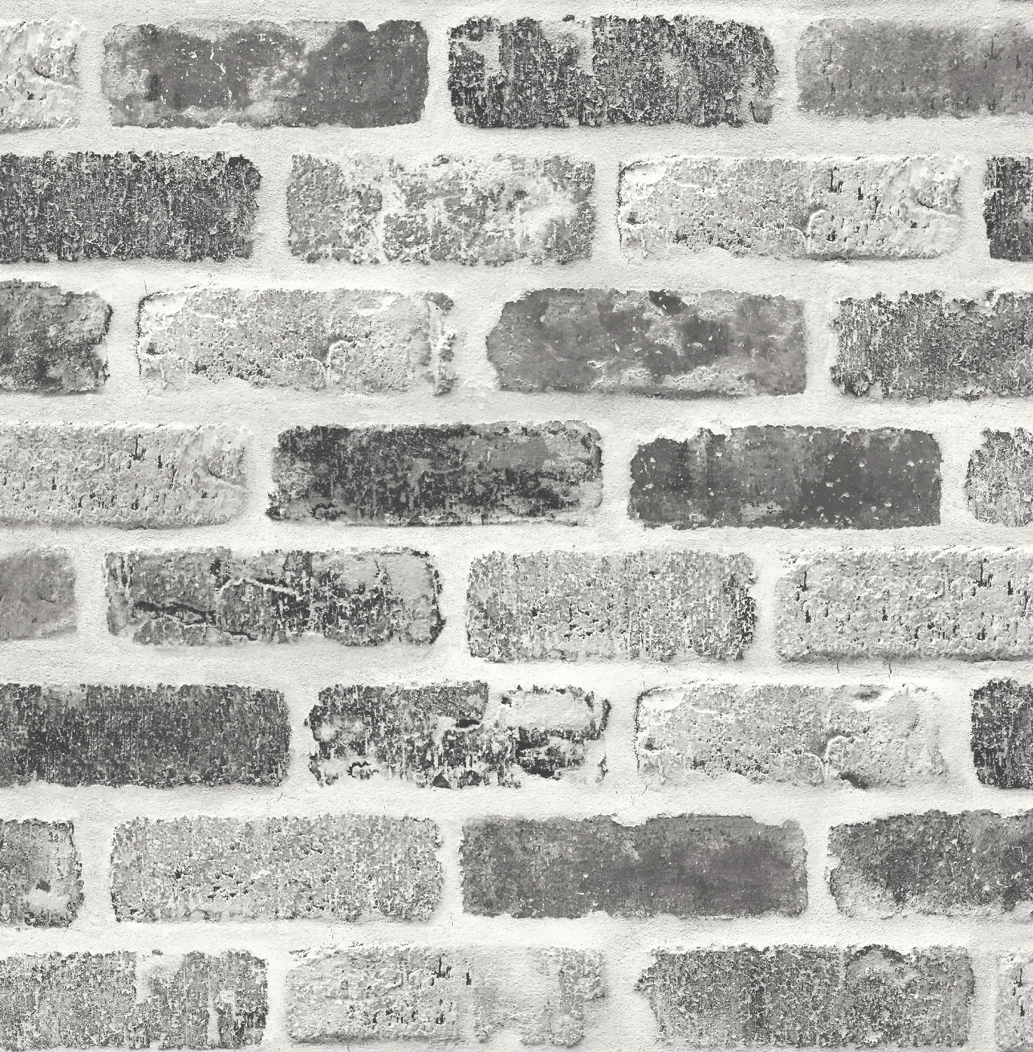 NextWall Gray Washed Brick Peel and Stick Wallpaper - Walmart.com
