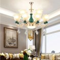 thumbnail image 2 of HY& European-Style Chandelier Living Room Chandelier Ceramic Crystal Chandelier Simple Atmosphere2021New Internet Celebr My Lux Decor Round, 2 of 6