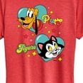 thumbnail image 3 of Disney - Pluto And Figaro - Women's Short Sleeve Graphic T-Shirt, 3 of 5