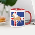 thumbnail image 3 of CafePress - 11 Oz Palomino Icelandic Horse W/Flag Mug Mugs - 11 oz Ceramic Mug - Novelty Coffee Tea Cup, 3 of 4