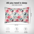thumbnail image 6 of Easygdp Roses and Butterflies Pillowcase 20×30 inches, Throw Pillowcase with Invisible Zipper for Bedroom, Sofa, Office, 6 of 8