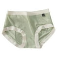 thumbnail image 2 of PiGOGI Women's Seamless Ice Silk Underwear - Comfortable Breathable Briefs - M to XXL Soft Panties Green, 2 of 6