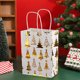 thumbnail image 4 of Bolsa de Regalo Navideña | Bolsa de Papel con Estampado de Papá Noel para Dulces Navideños, 21,8 X 15,9 X 8 Cm, Color Blanco, Resistente, Ideal para Fiestas Navideñas | para Envolver Regalos, Golosin, 4 of 6