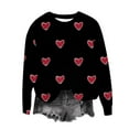 thumbnail image 2 of Horkkom Valentines Day Sweaters for Women Long Sleeve Crewneck Sweatshirts Pullover Heart Sweatshirts XXL, Gifts for Women, 2 of 6
