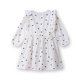 thumbnail image 2 of Vestido Beebay blanco con estampado de corazones y botones, 12-18 meses, 2 of 6