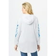 thumbnail image 2 of Woman Within Plus Size Embroidered Hoodie Sweatshirt, 2 of 6