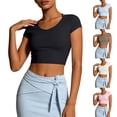 thumbnail image 1 of Jacenvly Hauts pour Femmes Liquidation Chandail Respirant à Manches Longues Séchage Rapide Entraînement Randonnée Hauts pour Femmes Hauts pour Femmes Grande Taille, 1 of 6