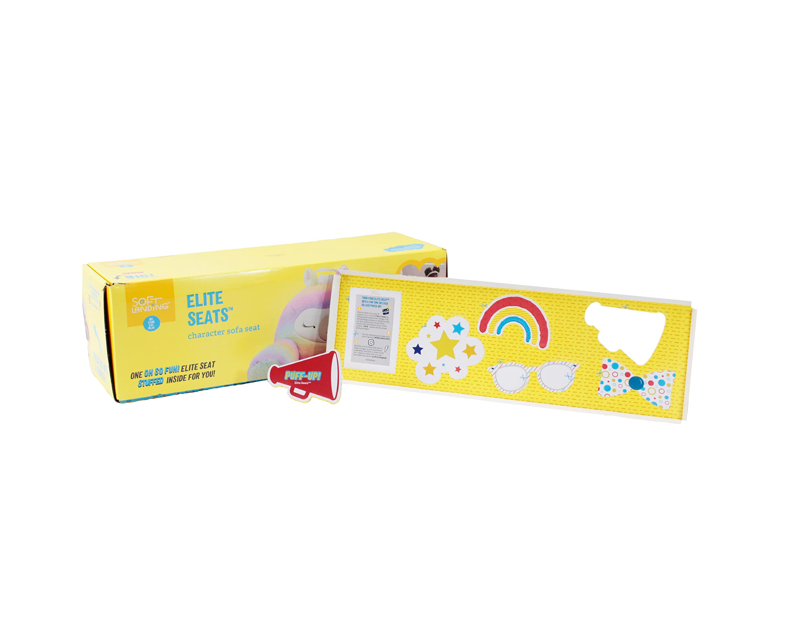 Soft Landing Elite Seat Divano E Lettino Per Bambini Trasformabile - Unicorno - Morbido E Portatile