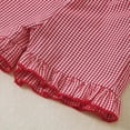 thumbnail image 5 of NOLDARES Toddler Baby Girl Summer Clothes Short Sleeve Strawberry Print Shirt and Plaid Waist Shorts Sets Summer Outfit 2Pcs(A1-White,18-24 Months), 5 of 8