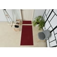 thumbnail image 3 of High-Quality Outdoor/Indoor Carpet Runner Rug with Non-Slip PVC Backing Solid Red Color 36'' wide By 11 ft. Length, 3 of 5