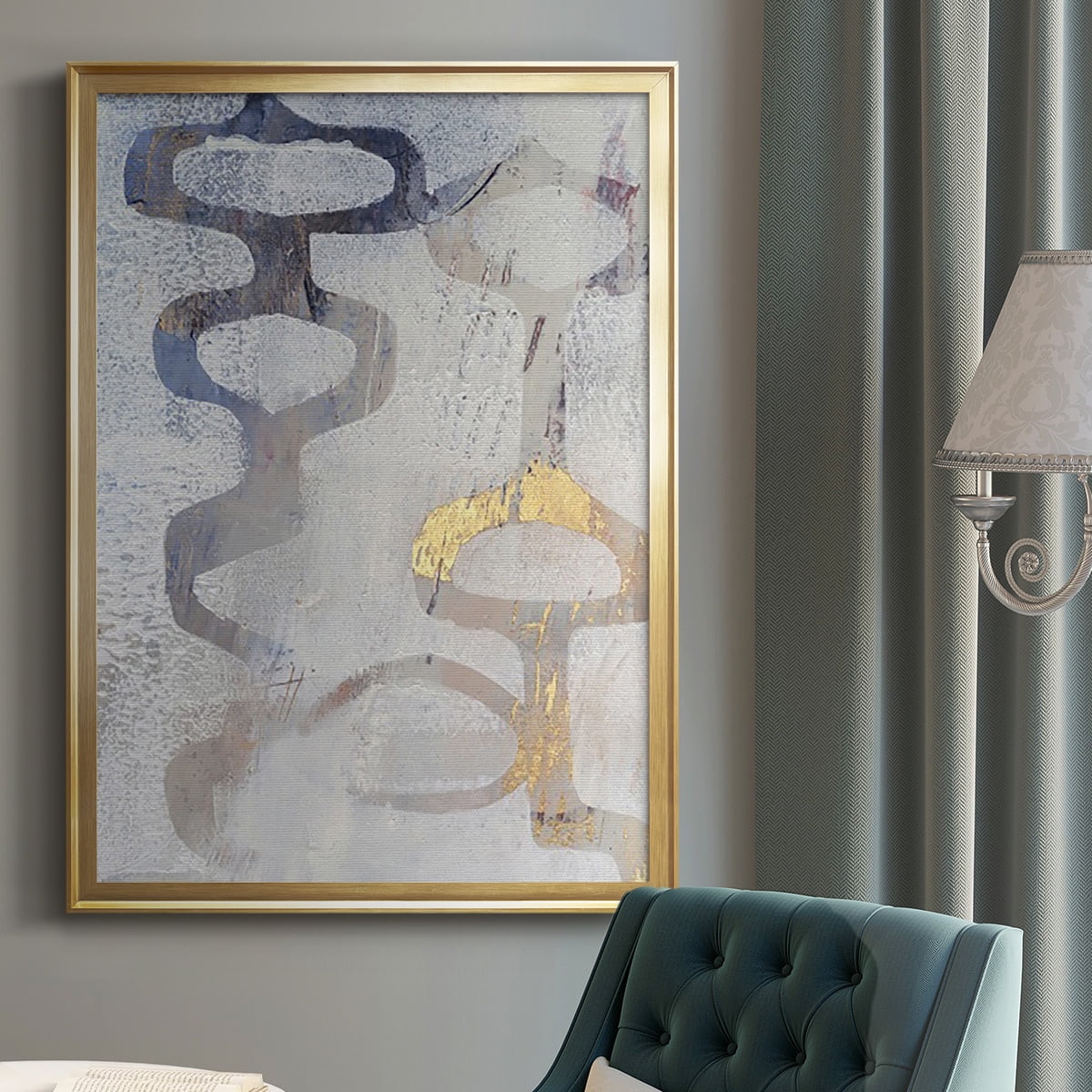 Linx I Premium Framed Print, in Gold, Black, or Silver - Ready to Hang