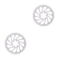 thumbnail image 2 of Greeniant Disco de freno de ciclismo de carretera para bicicleta de montaña, 120mm/140mm/180mm/203mm, Rotor de freno de Metal para bicicleta de Type1 NO1, 2 of 6