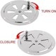 thumbnail image 5 of round air vent stainless steel ventilation grille round air vent 125 Yacht RV Air Vent Accessories, 316 Stainless Steel, 5inch/125mm, 2pcs, 5 of 5