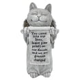 thumbnail image 2 of Design Toscano QL59385 Paw Prints on Our Hearts Memorial Cat Statue, One Size, Greystone, 2 of 5